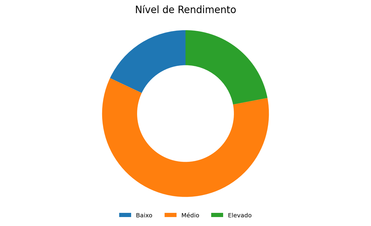 Gráfico 4: Informação percentual sobre o Nível de Rendimento