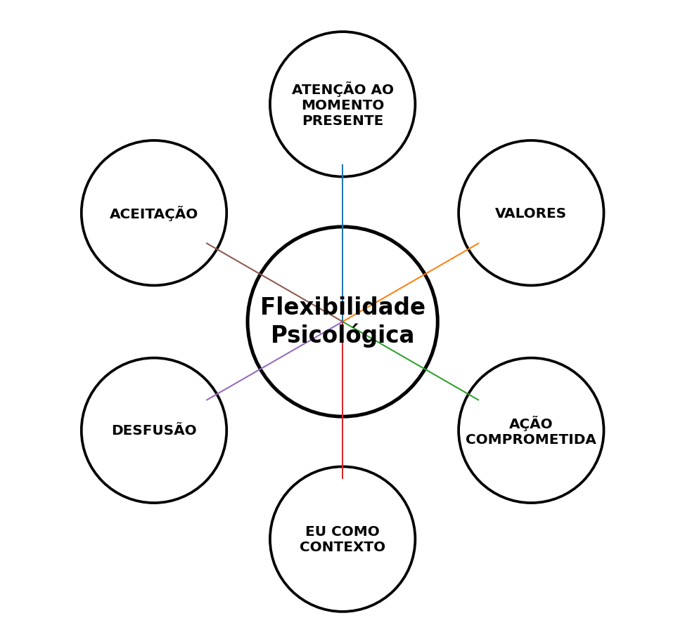 Um modelo que integra seis processos-chave que apoiam o seu desenvolvimento